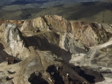 Workers Extract War-Vital Manganese From Morro Da Mina in Lafaite