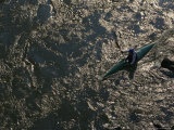 Kayaker in Mather Gorge on the Potomac River at Great Falls
