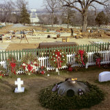 New Kennedy Gravesite Being Constructed Below the Original