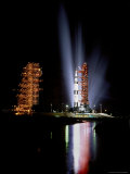 Pre-Launch Roll Back of Support Structures For Apollo 12