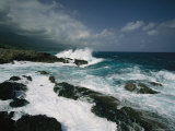 Heavy Surf Pounding a Rocky Coastline