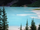 Dirty Glaciel Melt Feeds into Turquoise Waters of Lake Louise