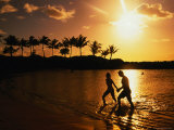 Couple on Beach at Sunset
