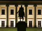 Facade of Royal Palace Det Kongelige Slott by Night