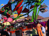 People on Ride at Santa Cruz Beach Boardwalk