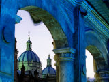 Domes of Catedral De La Inmaculada Concepcion on Parque Calderon