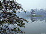 Pagoda in Centre of Ho Hoan Kiem Lake