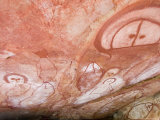 Aboriginal Wandjina Art under Rock Overhang