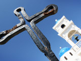 Cross with Church in Background