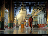 Monk at Shwedagon Paya