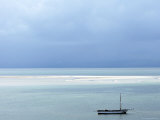 Fishing Dhow Anchored of the Coast of Vilanculos  Mozambique