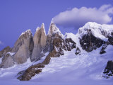 Alpenglow on Cerro Torre  from Circo De Los Altars