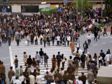 People at Busy Intersection  Hachiko Exit  Shibuya Station