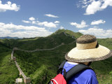 Looking over Great Wall of China