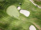 Aerial of Golfers on Green of Tierra Del Sol Golf Course