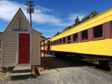 Taieri Gorge Railway Carriage Halted at Station