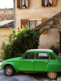 Old Green Renault Near House