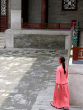 Woman Walking Through Summer Palace