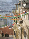 Homes and Restaurants on a Steep Walkway