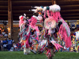Adult Men in Team Dancing  Kamloops Pow Wow