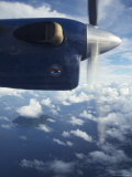 Twin Otter's Propeller Between Russell Islands and Marovo Lagoon