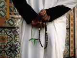 Muslim Guard of Gurgi Mosque Holding His Rosary