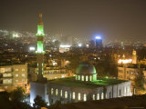 Overhead View of Damascus Skyline at Night from Le Meridien Damascus Hotel