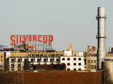 Silvercup Studios Sign  Chimney Stack and Buildings in Queens