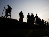 Silhouette of Gandhi Family Memorial
