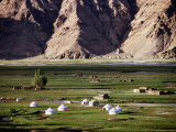 Yurts Below Tashkurgan Fort