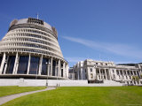 Exterior of the Beehive  Parliament and Parliamentary Library  Bowen St