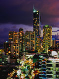Hi-Rise Apartments Including Q1 Tower at Dusk
