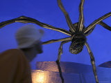 Giant Metal Spider Sculpture at Guggenheim Museum