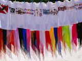 T-Shirts and Sarongs for Sale at Stall on Beach at Long Bay