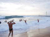 Swimmers at Basin Beach  Bogin Bogin Bay  Northern Beaches