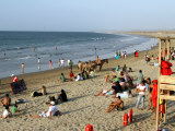 Beach at Mancora  a Popular Playground for Peruvians and Foreign Tourists