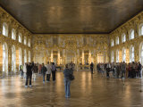 Visitors in Catherine Palace  Tsarskoye Selo