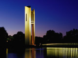 National Carillon Reflected in Lake Burley Griffin at Dusk