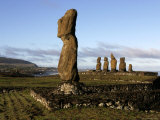 Moai Statues of Ahu Vai Uri and Tahai
