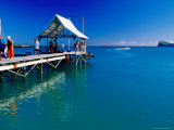 Pontoon for One of Pereybere's Many Luxury Resorts