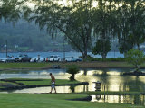 People Enjoying the Evening Light in Liliuokalani Park