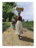 Jamaica Woman on Her Way to Market  1890s