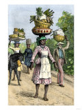 Native People on their Way to Market in Kingston  Jamaica  c1890