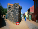 Ship-Shaped Corner House in the Mediterranean Style  Ile De Goree  Dakar