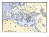 Map Showing the Extent of the Roman Empire
