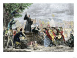 George Whitefield Preaching in Moorfields  London  1742