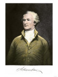 Alexander Hamilton  with His Autograph