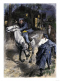Paul Revere Alerting Inhabitants Along the Road to Lexington  1775
