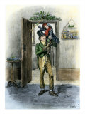 Tiny Tim Carried in Celebration  from Dickens' a Christmas Carol