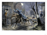 Paul Revere's Ride to Rouse Minutemen before the Battle of Lexington  April 19  1775